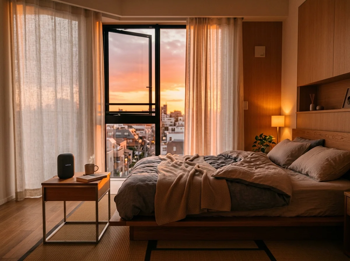 オートメーションで自動化されたスマートホーム